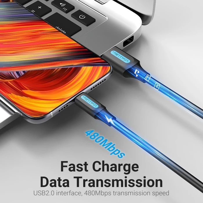 Vention USB 2.0 καλώδιο USB-A αρσενικό σε USB-C αρσενικό 0.25m CORBC