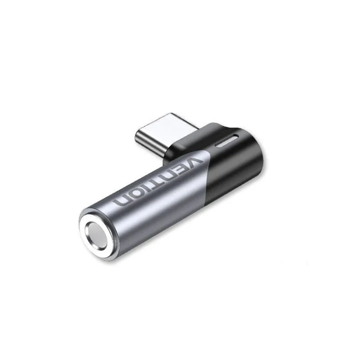 VENTION Αντάπτορας Ήχου USB C σε 3.5mm Γκρι Αλουμινίου BGWH0