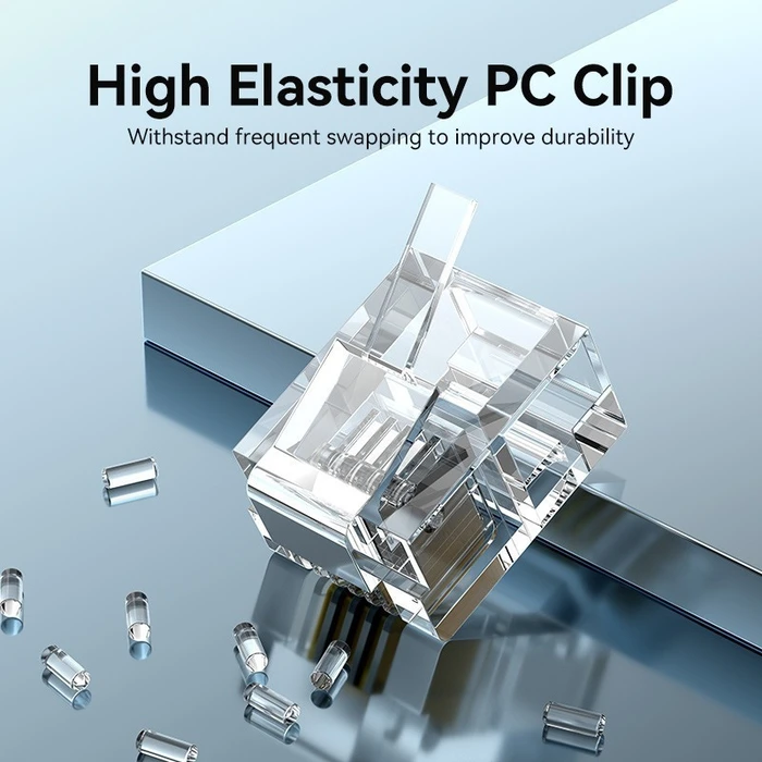 Default Vention RJ11 Modular Plug 6P4C 100 Pack