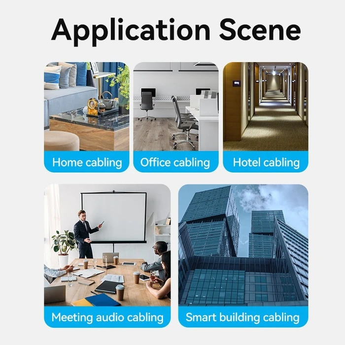 Default Vention RJ11 Modular Plug 6P4C 100 Pack