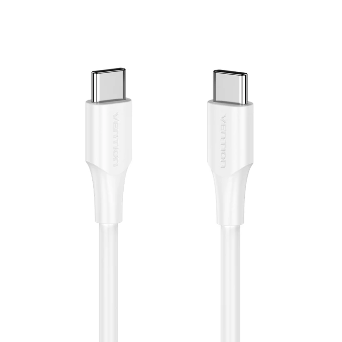 VENTION USB-C σε USB-C καλώδιο 1μ, 3A, 60W, Λευκό (TAXWF)