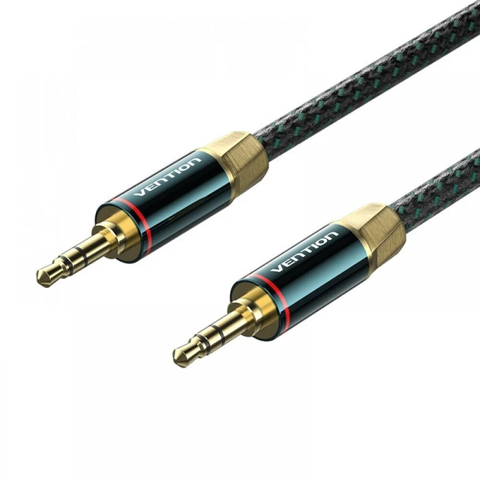 VENTION Audio Cable 3.5mm TRS Male to Male Cotton Braided 1m Green Copper Type BAYGF