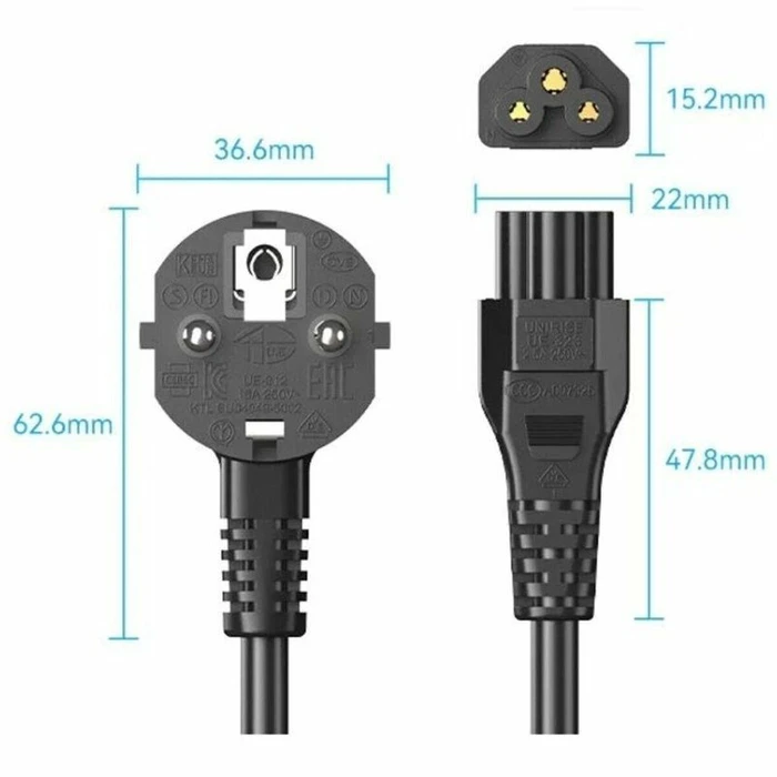 Vention EU Power Cable 1.85 m (ZCKBAC)