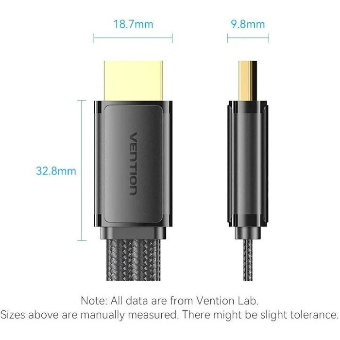 Καλώδιο HDMI 8K 10 m VENTION (AANBL) - Μαύρο