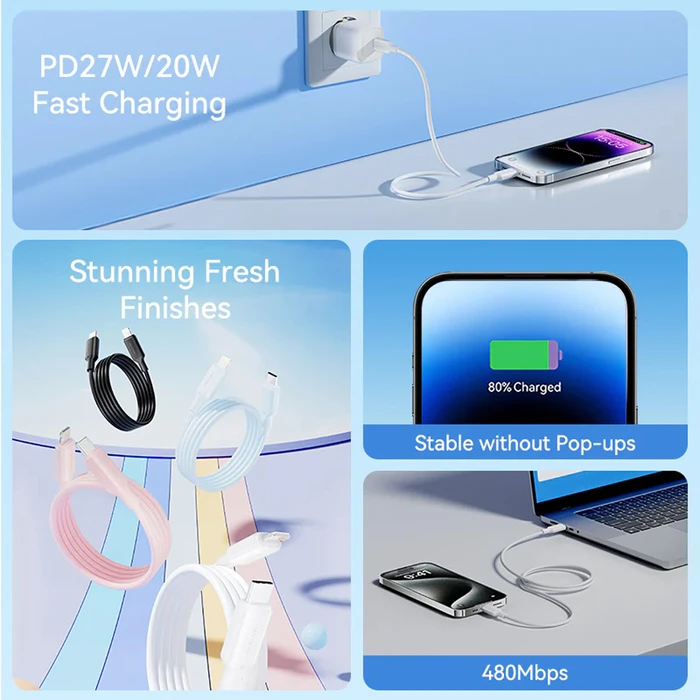 VENTION Καλώδιο USB C σε Lightning 1m Λευκό LAKWF