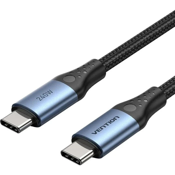 Vention USB 2.0 USB-C to USB-C 240W PD Cable 1.5 m Black (TREBG, AKGVN1KAB0006)