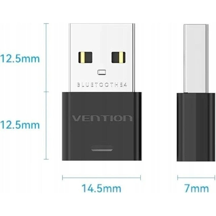 USB Bluetooth Adapter VENTION Bluetooth 5 4 Black Mini Type NALB0