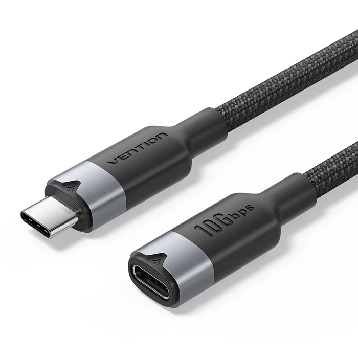 Vention Καλώδιο Επέκτασης USB C Male to C Female 10Gbps 1m Μαύρο