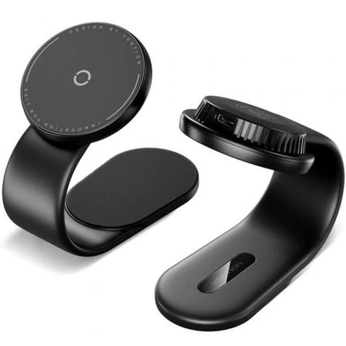 Car Charger Vention Magnetic Wireless Car Mount Charger Black KSKB0