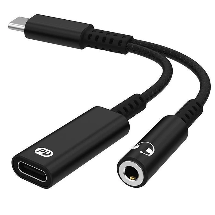 VENTION Αντάπτορας Ήχου USB C σε 3 5mm με DAC Black BIIBA