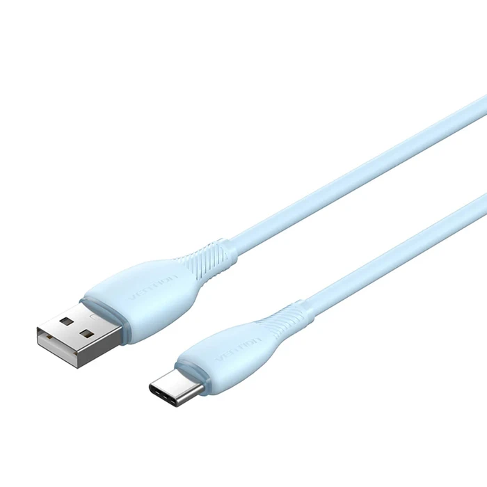 VENTION USB 2 0 A Male to C Male 3A Cable 0 25M Blue PVC Type CTWSC