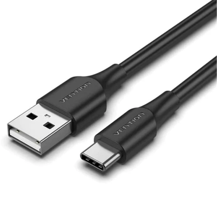 USB Cable Vention USB 2.0 A Male to C Male 3A 2m Gray Flexible PVC Type CWAHH VENCWAHH