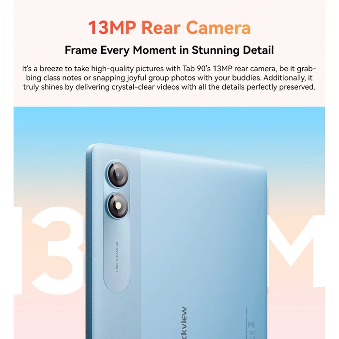 Blackview Tablet Tab 90 4G Android 14 Grey 8GB 128GB