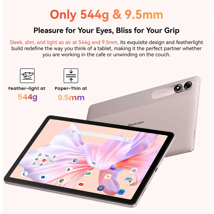 Blackview Tablet Tab 90 4G Android 14 Grey 8GB 128GB