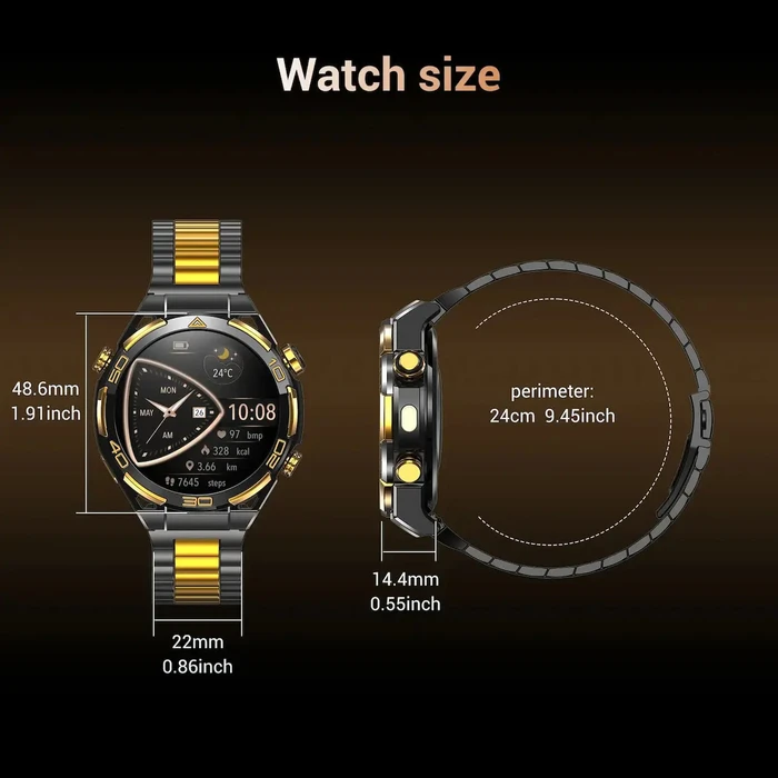 Smartwatch Blackview BT5.3 Multitask AMOLED Black