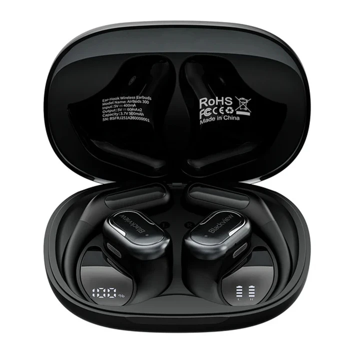Blackview Headphones BT6 AirBuds 300 with Charging Dock Obsidian Black