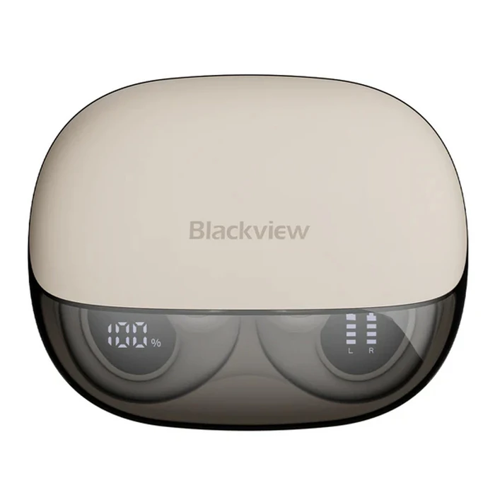 BLACKVIEW Wireless Earbuds AirBuds 300 with Charging Dock Ivory White