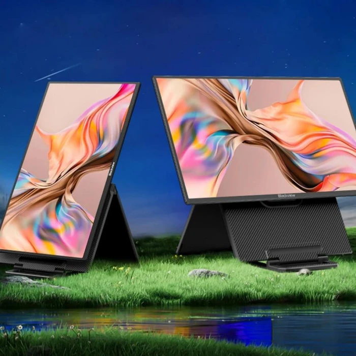 Blackview Monitor Ultra Slim Portable Screen 23.8 Inch FHD 16:9 1080P Black