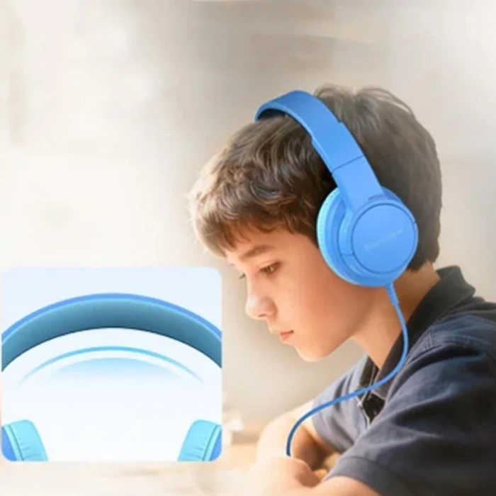 BLACKVIEW Kids Wired Foldable FitBuds K1 Ocean Blue