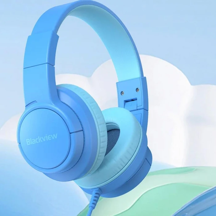 BLACKVIEW Kids Wired Foldable FitBuds K1 Ocean Blue