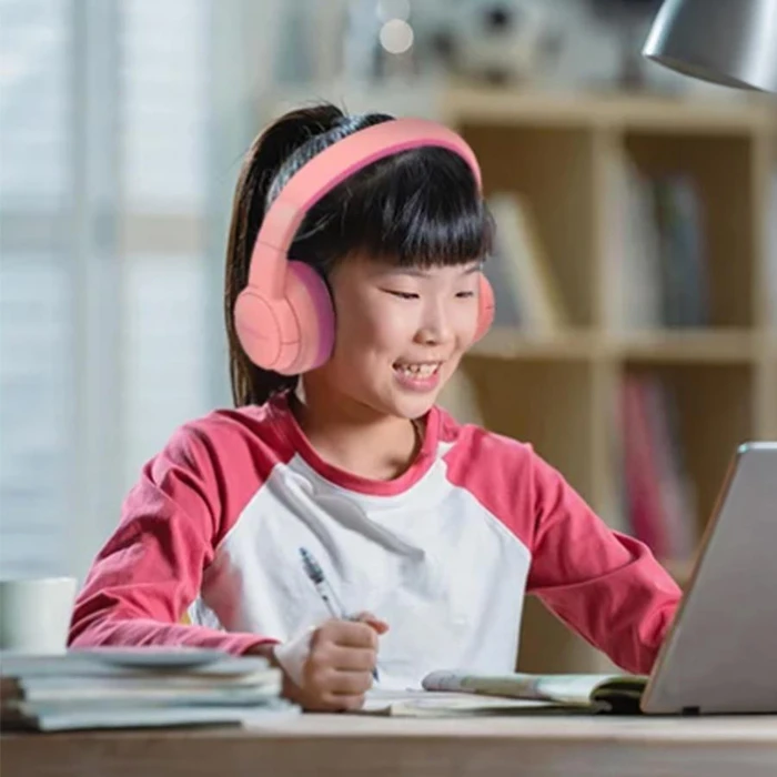 Blackview Kids Wired Foldable Fitbuds K1 Coral Pink