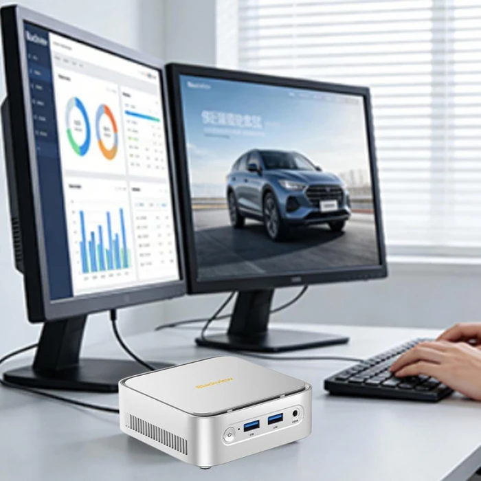 Blackview Mini PC Set 4 Core AMD Ryzen 5 3500U 16GB 512GB Windows 11 Pro Silver