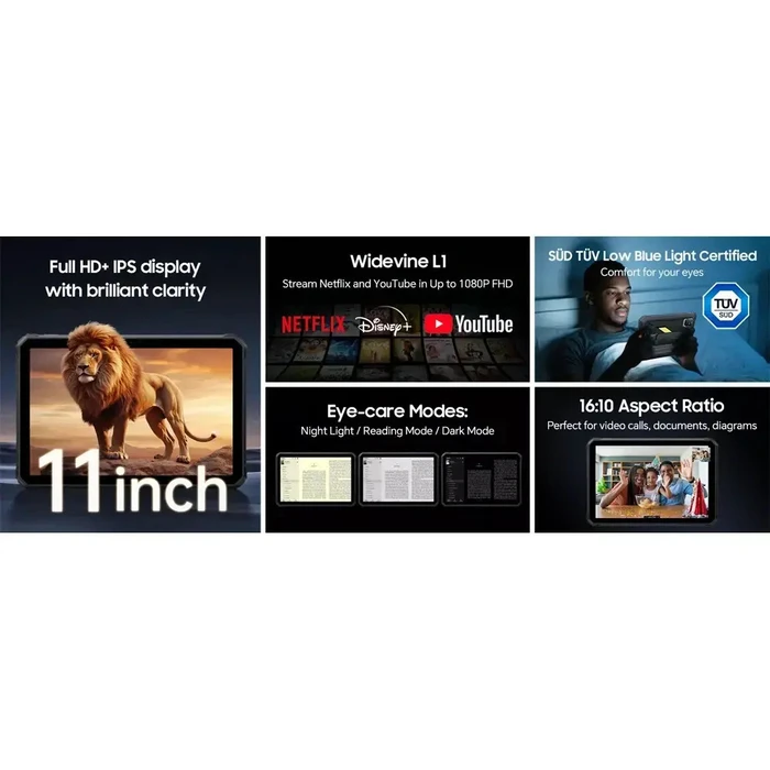 BLACKVIEW TABLET ACTIVE 7 11" 6+12/128GB Μαύρο