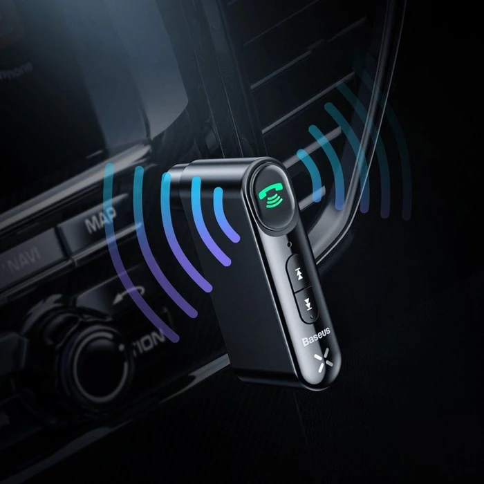 Baseus Bluetooth Αυτοκινήτου για το Ηχοσύστημα (AUX / Audio Receiver / με USB θύρα Φόρτισης) WXQY-01