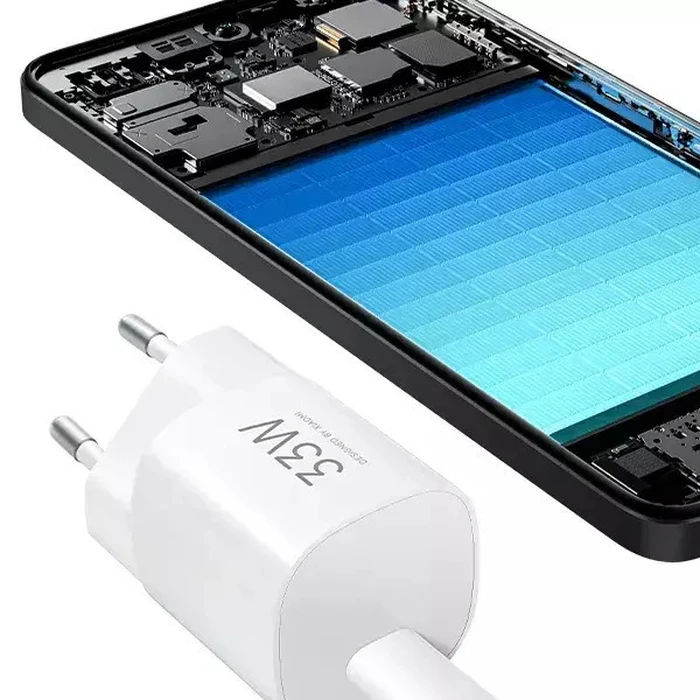 Xiaomi Φορτιστής Χωρίς Καλώδιο με Θύρα USB-C 33W Λευκός (BHR087LEU)