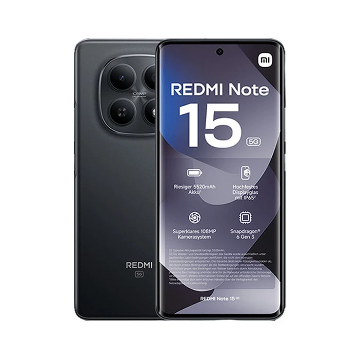 Xiaomi Redmi Note 15 5G - Dual‑SIM - 6 GB RAM / 128 GB - microSD slot