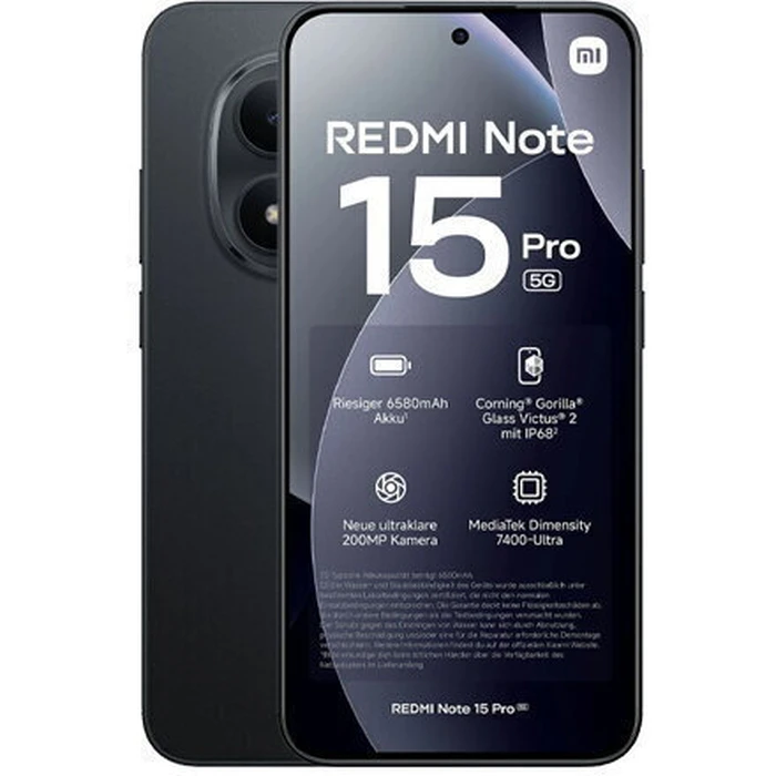 Xiaomi Redmi Note 15 Pro 5G Dual SIM (12/512GB) Black