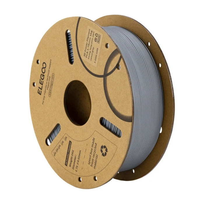 Elegoo Νήμα PLA για 3D Εκτυπωτή 1.75mm Γκρι 1kg (Καρούλι)