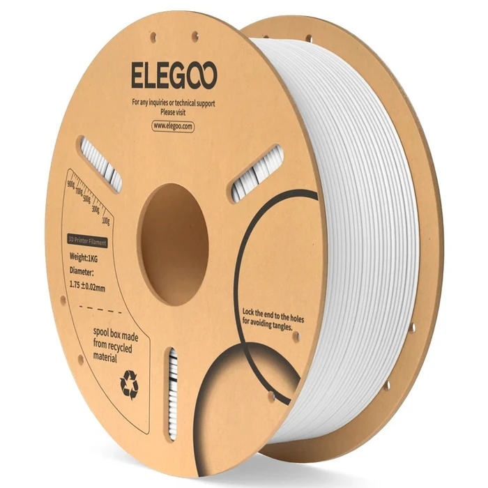 Elegoo Νήμα PLA για 3D Εκτυπωτή 1.75mm Γκρι 1kg (Καρούλι)