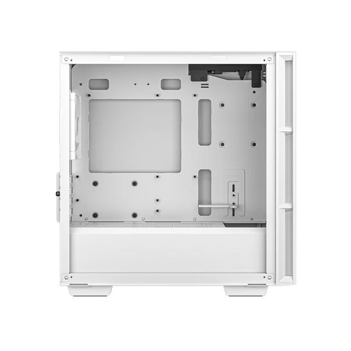 Deepcool CH360 Gaming Micro Tower PC Case with Side Window and RGB Lighting - White