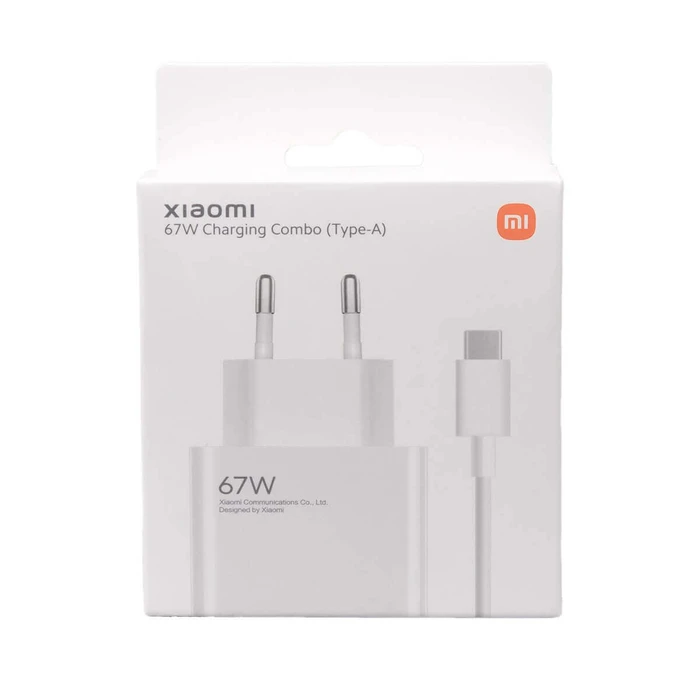 Xiaomi Φορτιστής με Θύρα USB-A και Καλώδιο USB-C 67W Λευκός (BHR6035EU)