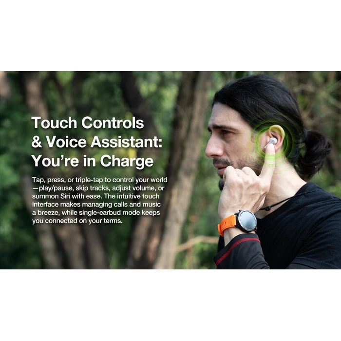 AGM Buds 5 Bluetooth 5.4 ANC ENC Touch Control IPX4 Beige