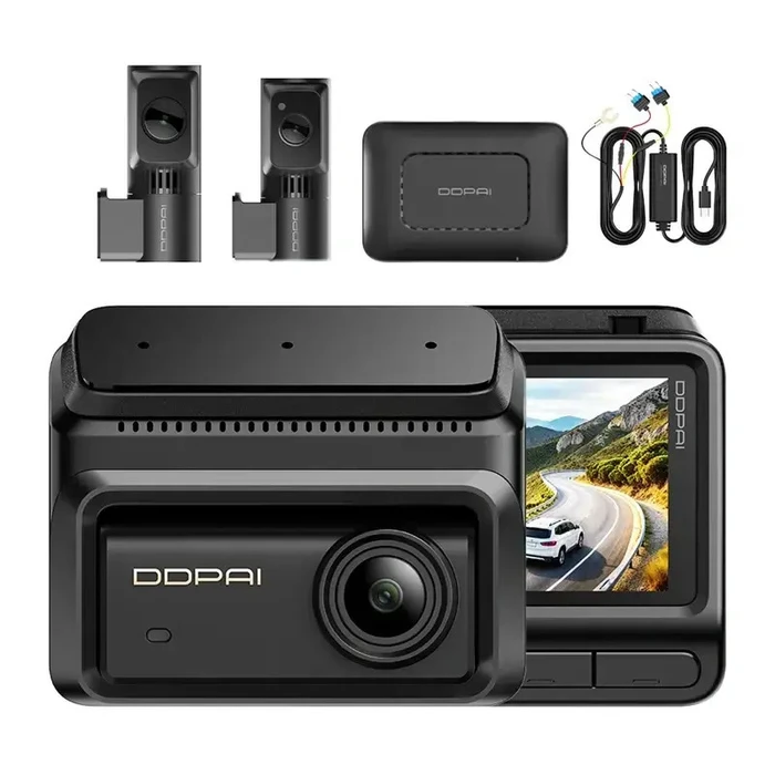 DDPAI Z90T Σετ Κάμερα DVR Αυτοκινήτου 4K με Οθόνη 3" Bluetooth, Wi‑Fi, GPS & Κάμερα Οπισθοπορείας