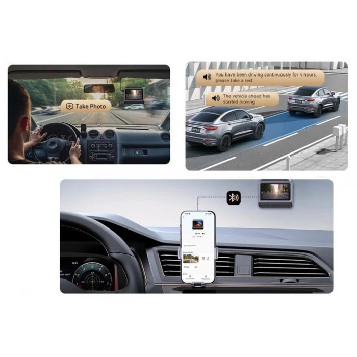 DDPAI Z60 Pro Dash Camera 4K (Z60 Pro 2026) with 3" Screen, Bluetooth, Wi‑Fi, GPS & Rear Camera