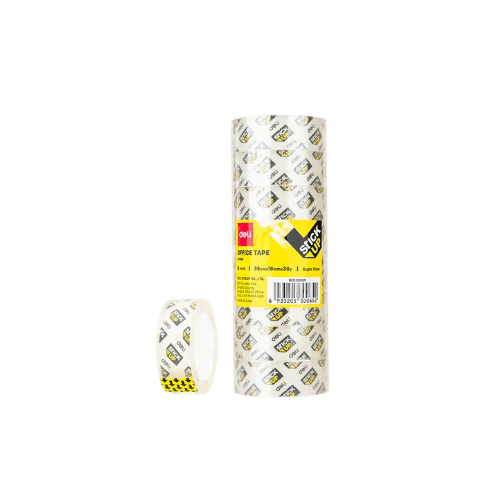 Deli Κολλητική Ταινία Διαφανής Σετ 8 τεμ. 18mm x 27.4m (Stick Up)