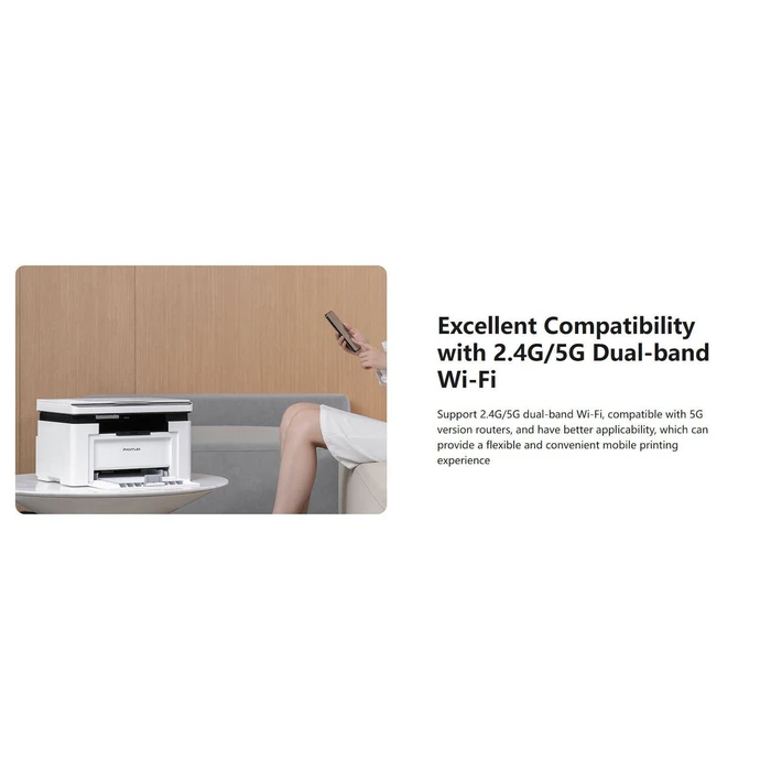 Pantum BM2300NW Ασπρόμαυρο Πολυμηχάνημα Laser με WiFi και Mobile Print