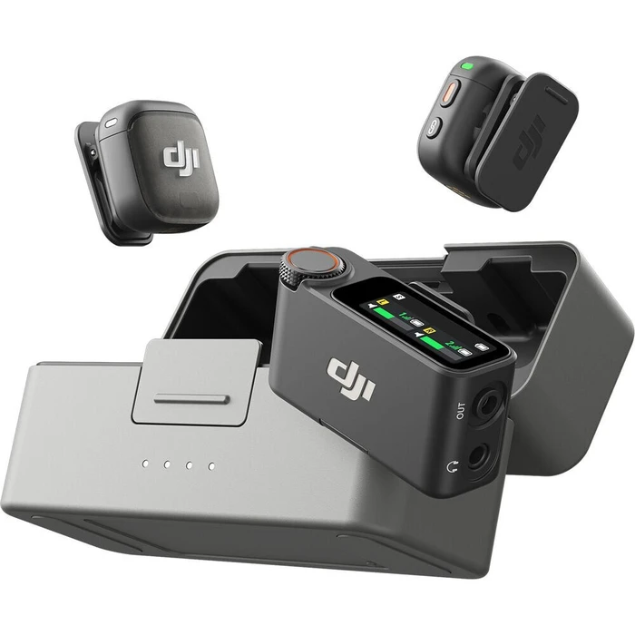DJI Mic 3 (2 TX + 1 RX + Charging Case) Wireless Microphone System