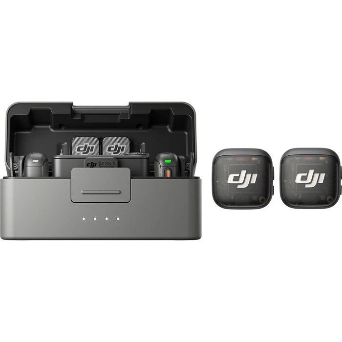 DJI Mic 3 (2 TX + 1 RX + Charging Case) Wireless Microphone System