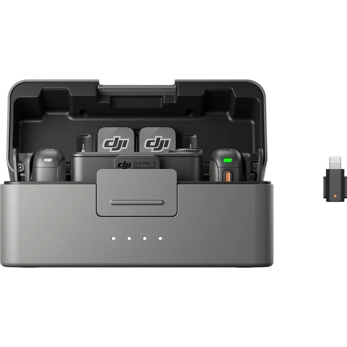 DJI Mic 3 (2 TX + 1 RX + Charging Case) Wireless Microphone System