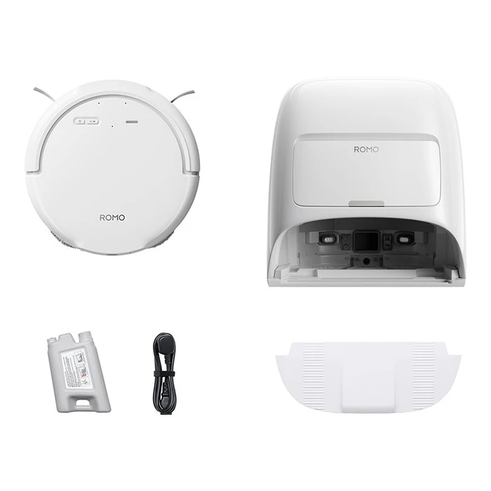DJI Romo S Robot Vacuum Cleaner with Water Tank & Auto-Cleaning Base (CP.CR.00000053)