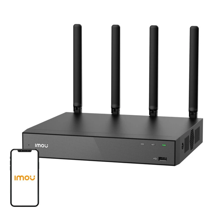 Imou NVR-N110W-8AOE-P 10-Channel NVR (H.265, 16TB max, Dual-band Wi‑Fi, HDMI, VGA, 2x USB)