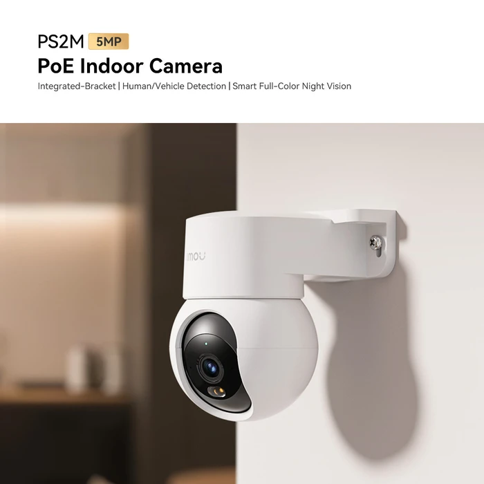 Imou IPC-PS2M-5R1 Indoor Pan & Tilt IP Camera 5MP (3K) with Two-Way Audio, 3.6mm Lens, Full-Color Night Vision