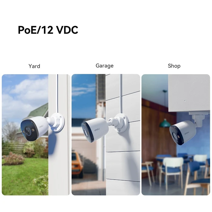 Imou IPC-PS3EP-8Q0 8MP (4K) Outdoor Bullet PoE IP Camera with 2.8mm Lens and Two-way Audio