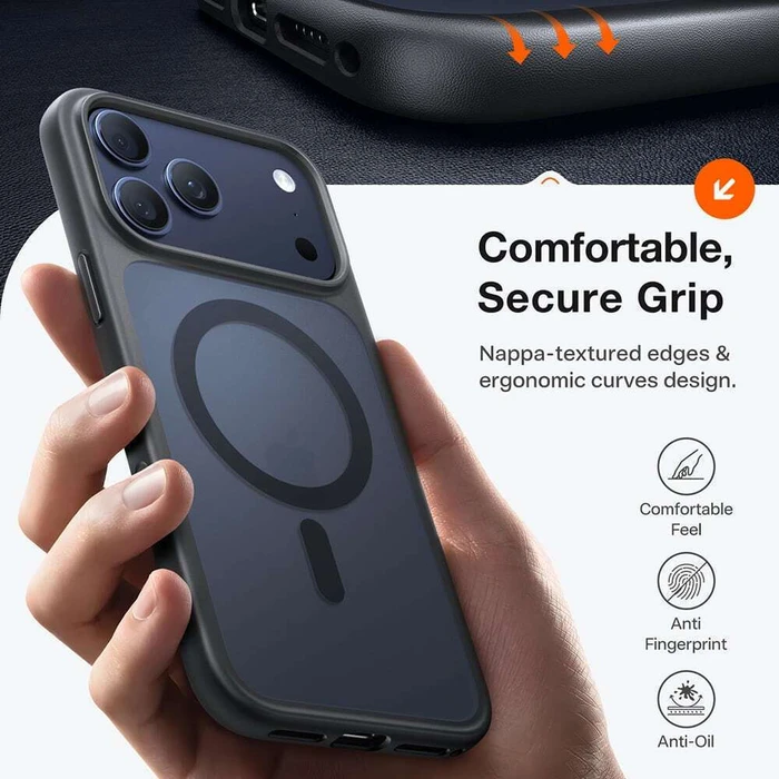 TORRAS iPhone 17 Pro Guardian Magnetic Series Black