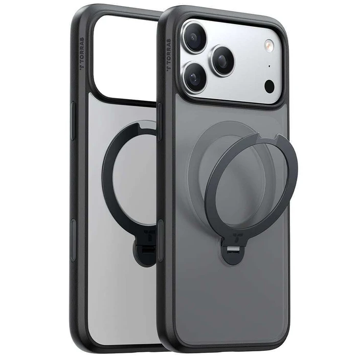Smartphone TORRAS Ostand Spin Series for iPhone 17 Pro Max Black