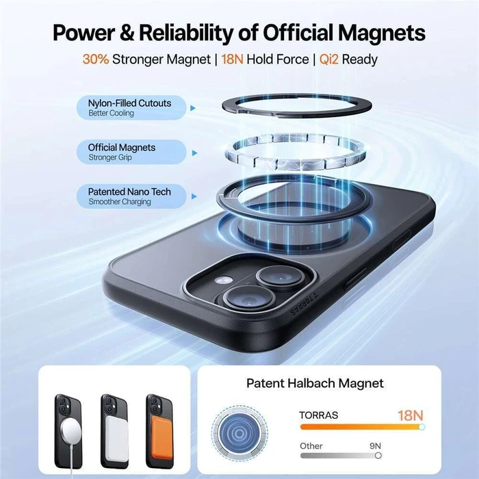 Phone Case TORRAS Ostand Pro Series iPhone 17 Black